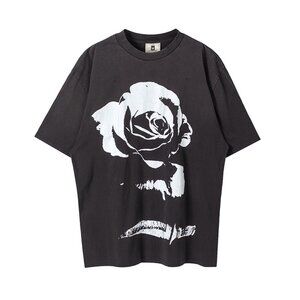 Purey Rose Cracked Print Short Sleeves